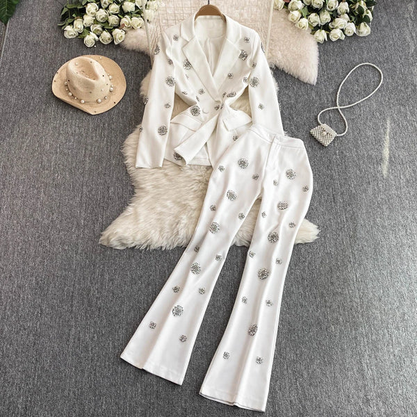 Two Piece Set For Women in black and white colors